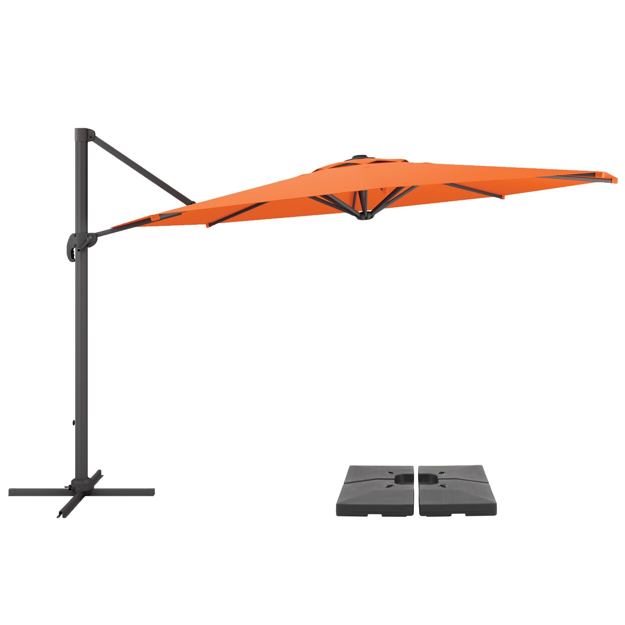 configuring several patio umbrellas to form a patio Umbrella Addition to the Patio