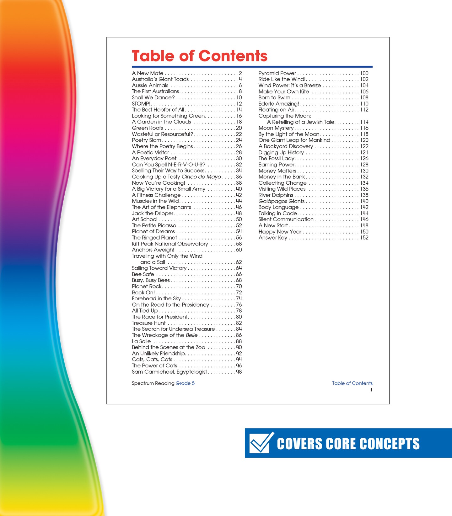 Spectrum Reading Comprehension Grade 5 Workbooks, Ages 10 to 11, 5th Grade Reading Comprehension, Nonfiction and Fiction Passages, Summarizing Stories and Identifying Themes - 174 Pages