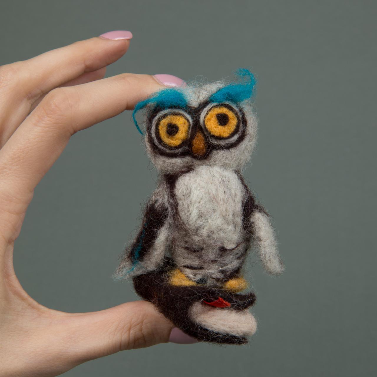 Felting kit Wise owl