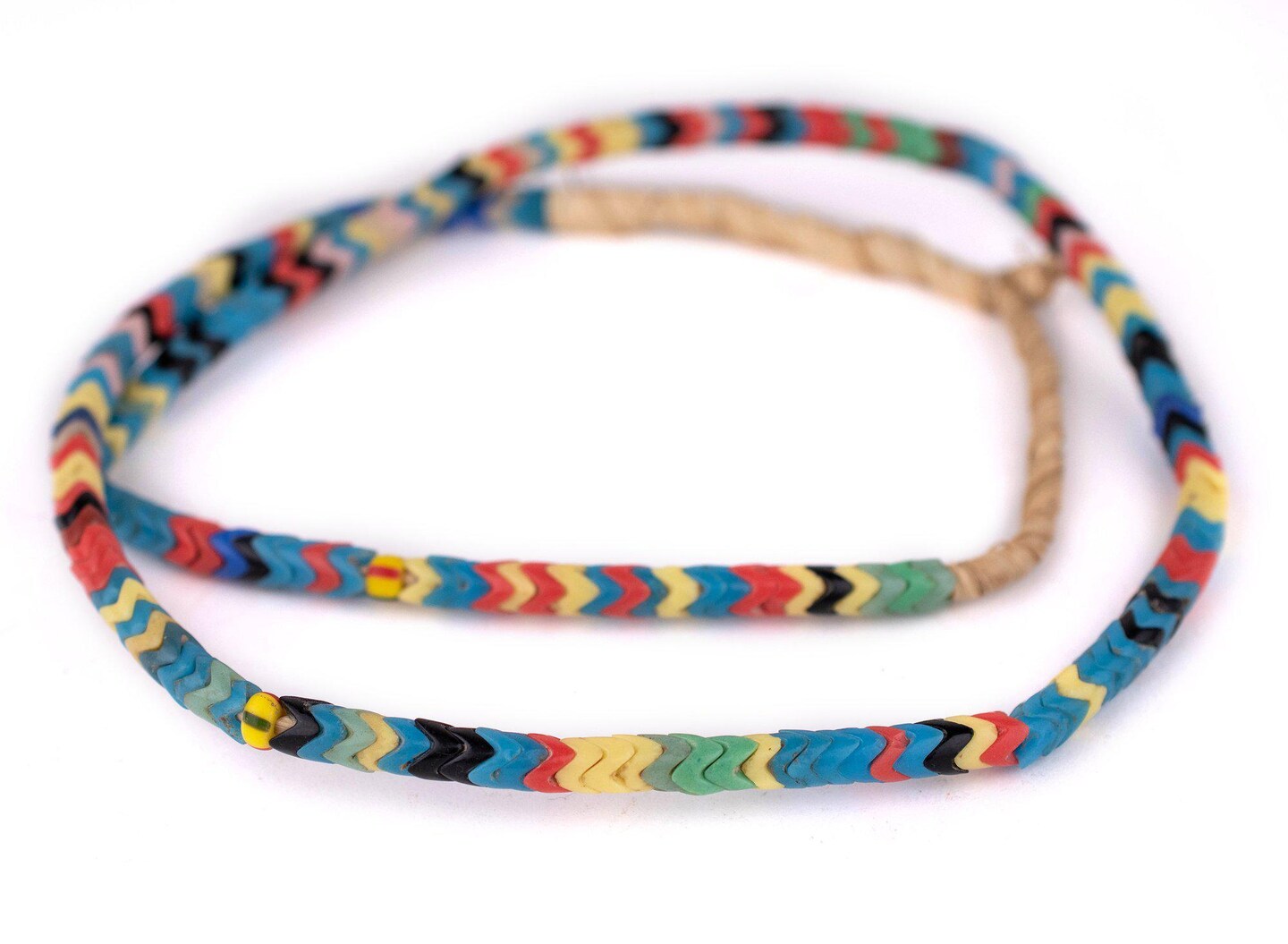 Vintage Czech Snake Beads - Full Strand of Interlocking Glass Vertebrae Beads - The Bead Chest (Mixed, Small)