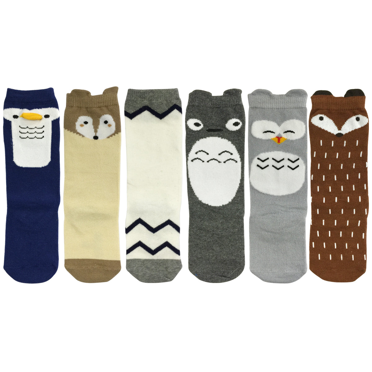 Wrapables My Best Buddy Socks for Baby (Set of 6), Arctic Buddies (1-3)