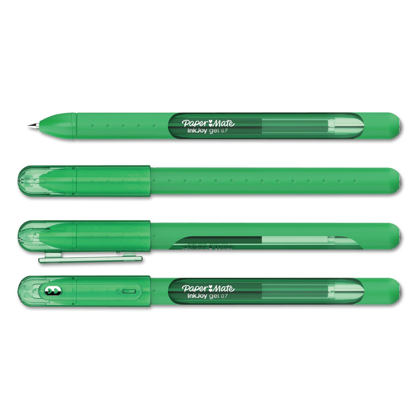 Papermate InkJoy Stick Gel Pen, Medium 0.7mm, Assorted Ink/Barrel, 14/Pack