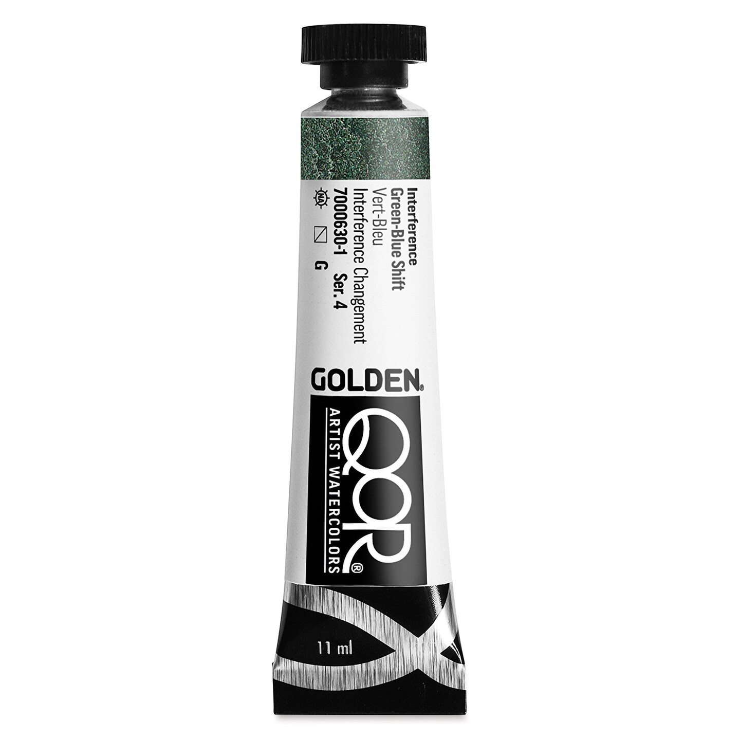 QoR Modern Watercolor - Interference Green-Blue Shift, 11 ml tube