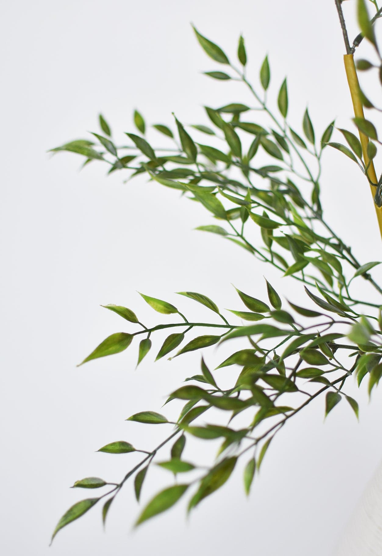 27&#x22; Faux Mini Bamboo Leaf Stem