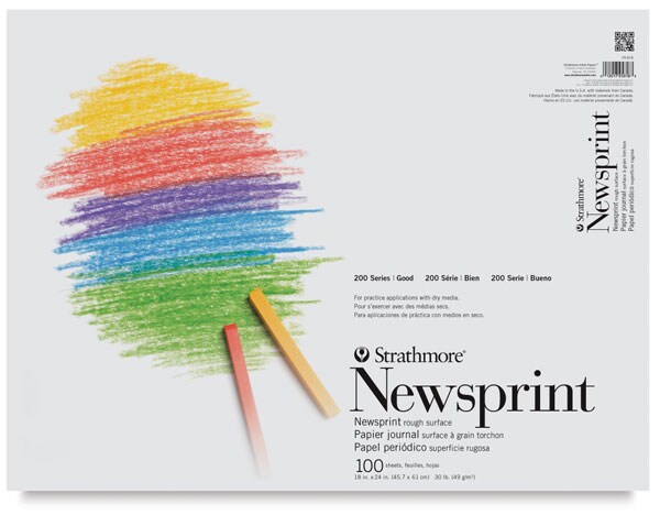 Strathmore Newsprint Pad - 18&#x22; x 24&#x22;, 100 Sheets