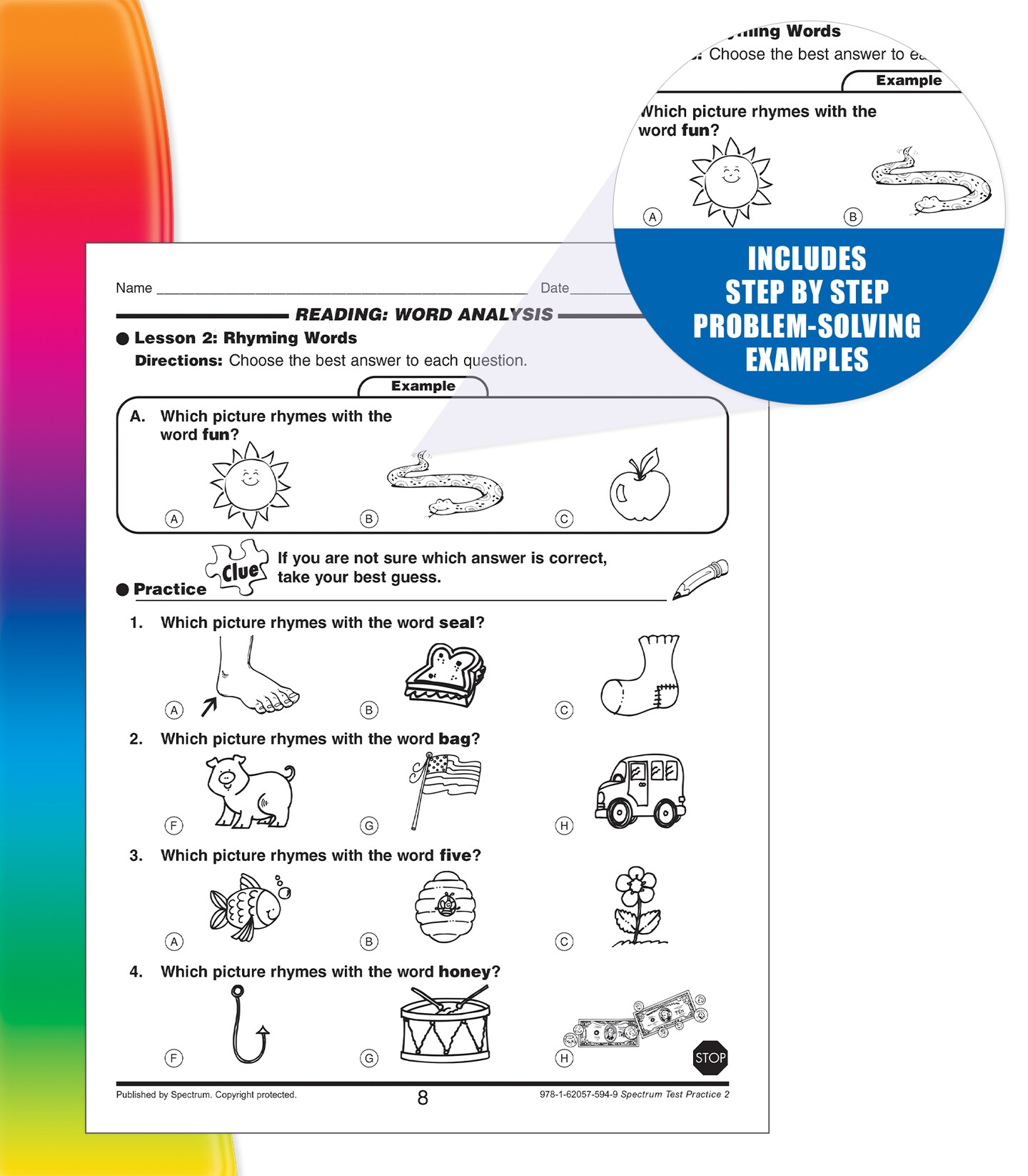 Spectrum Test Practice 2nd Grade Workbook, Math, Language Arts, Reading Comprehension, Grammar, Spelling, Vocabulary, and Writing Practice, Classroom or Homeschool Curriculum