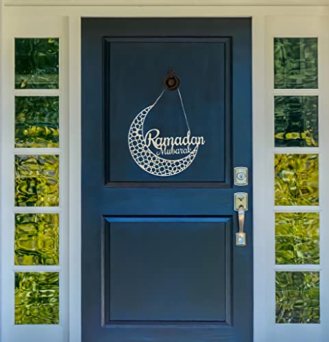 Ramadan Decorations for home - Ramadan mubarak sign (12 inches) - Ramadan Decorations for home - Ramadan decor - Ramadan gifts - Ramadan door decoration - Ramadan sign