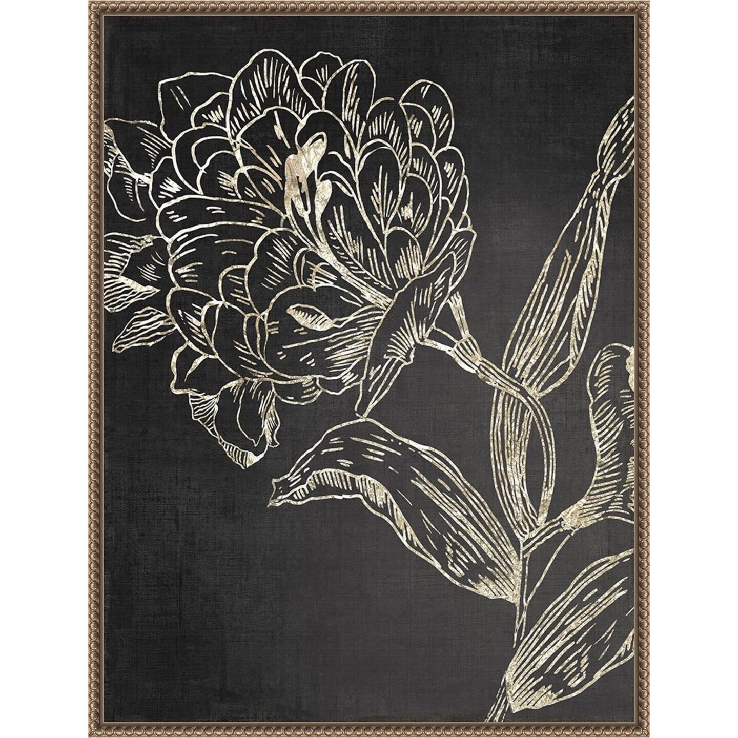 Golden Flower Folklore II by Asia Jensen Framed Canvas Wall Art | Michaels