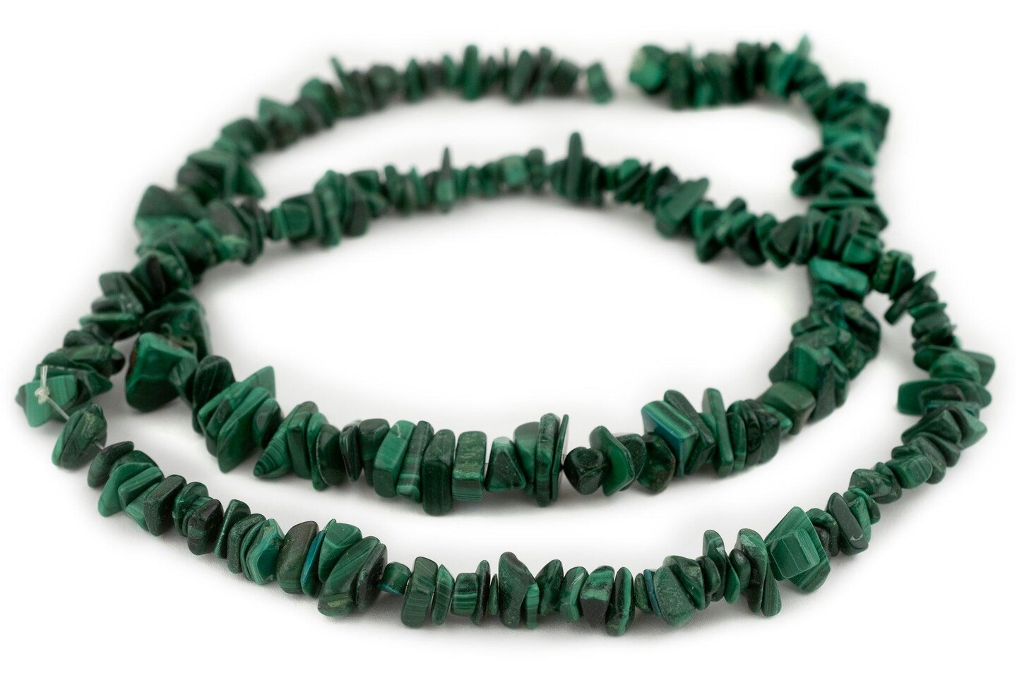 TheBeadChest Malachite Chip Beads 10mm Green Chips Gemstone 16 Inch Strand