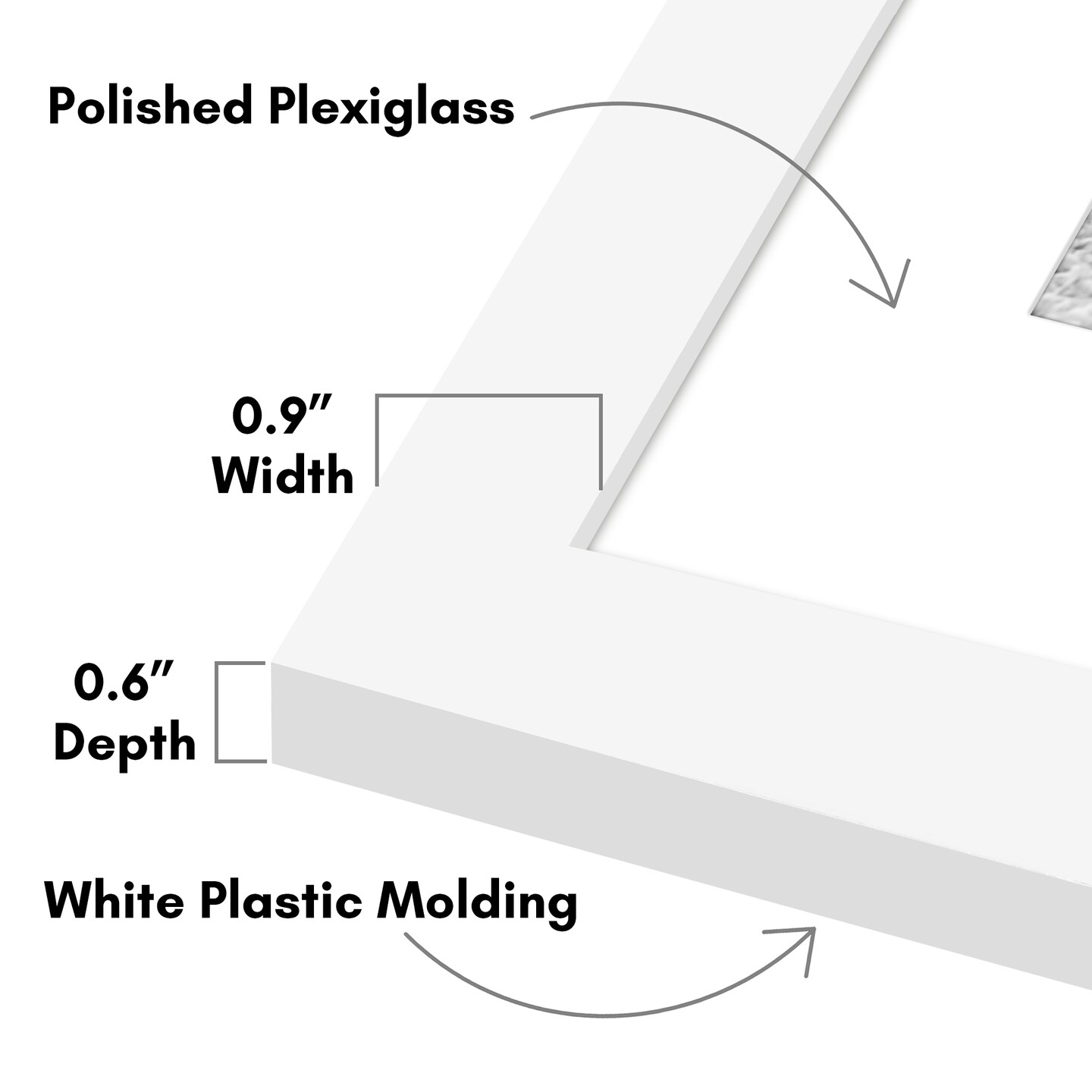 Americanflat Picture Frame Set with Mat - Set of 5 - Photo Frame Set of Five for Wall Display - Plexiglass Cover - Hanging Hardware