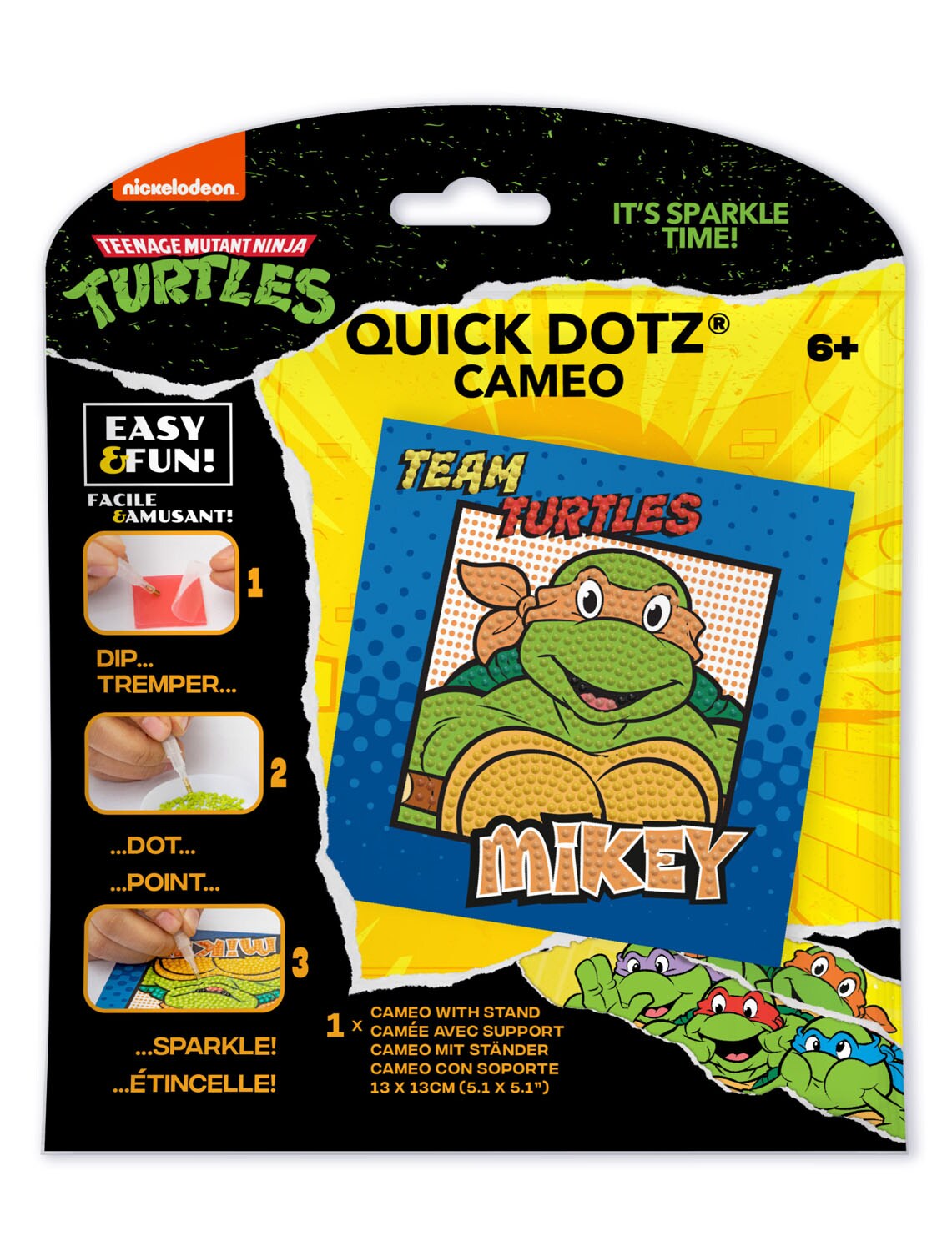 Diamond Dotz ® - Teenage Mutant Ninja Turtles, Mikey, Partial Drill 