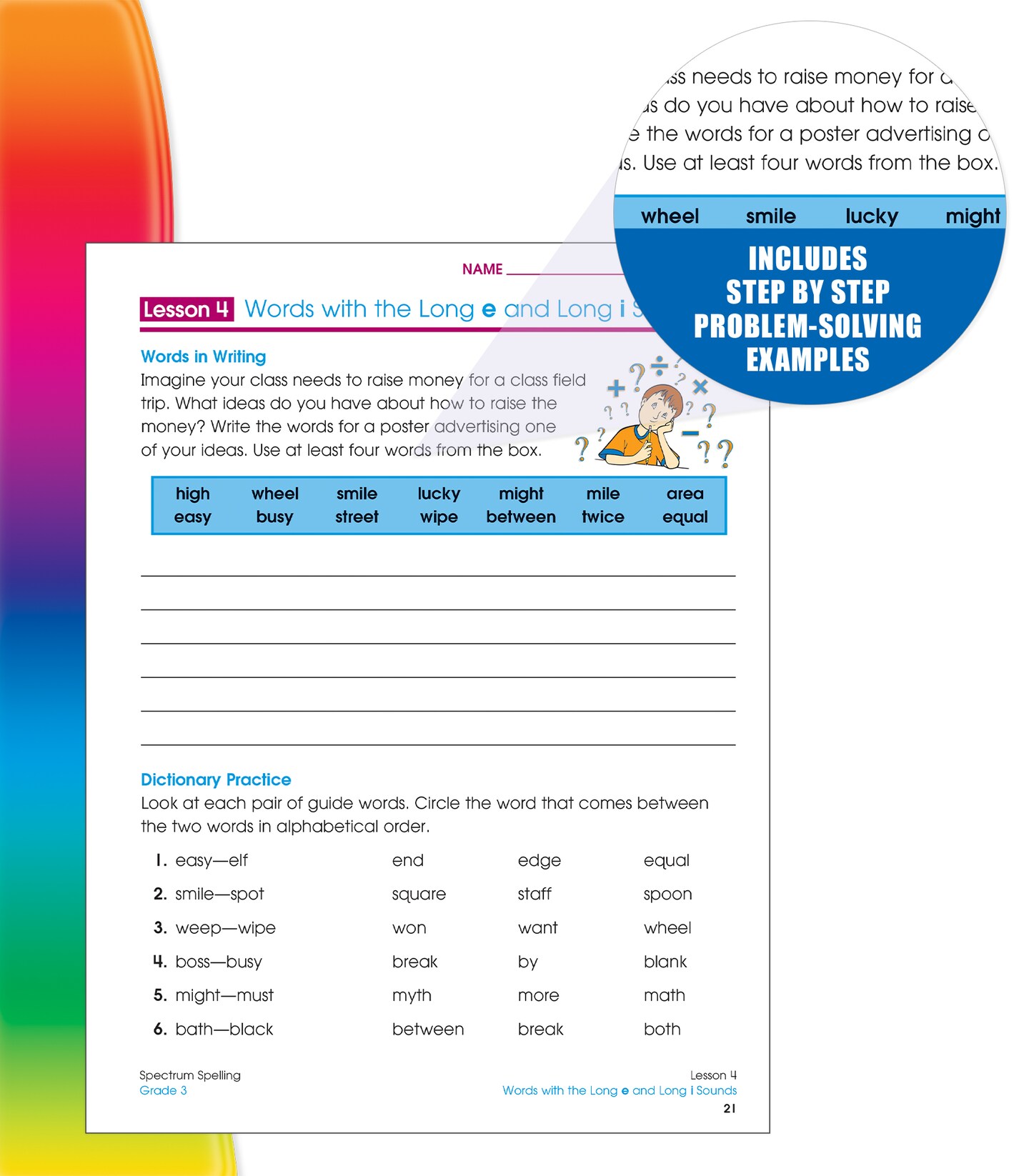 Spectrum Spelling Workbook Grade 3, Ages 8 to 9, 3rd Grade Spelling Workbook Covering Phonics, Handwriting Practice with Vowels, Consonants, Dictionary Skills, and More, Spelling Books for 3rd Grade