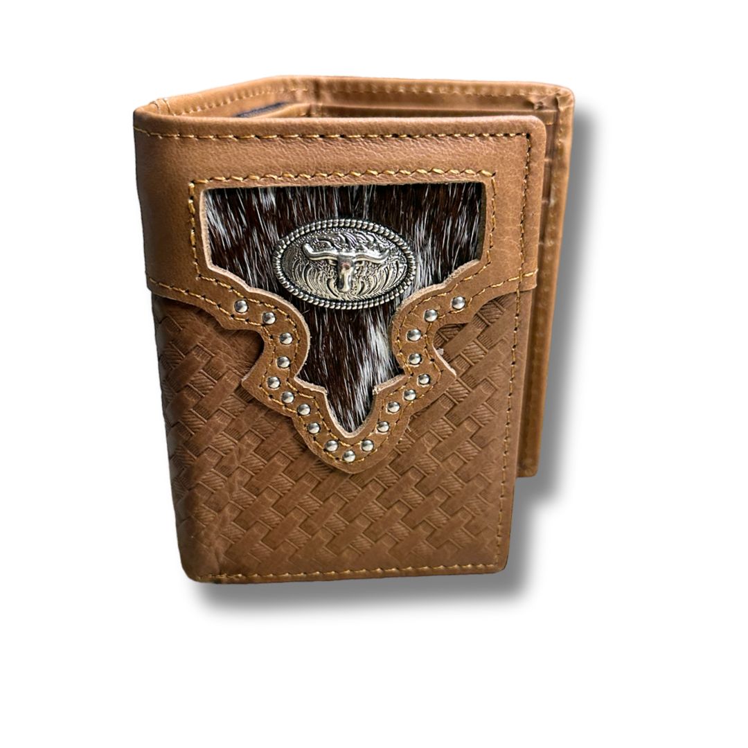 Cow hair wallet best sale