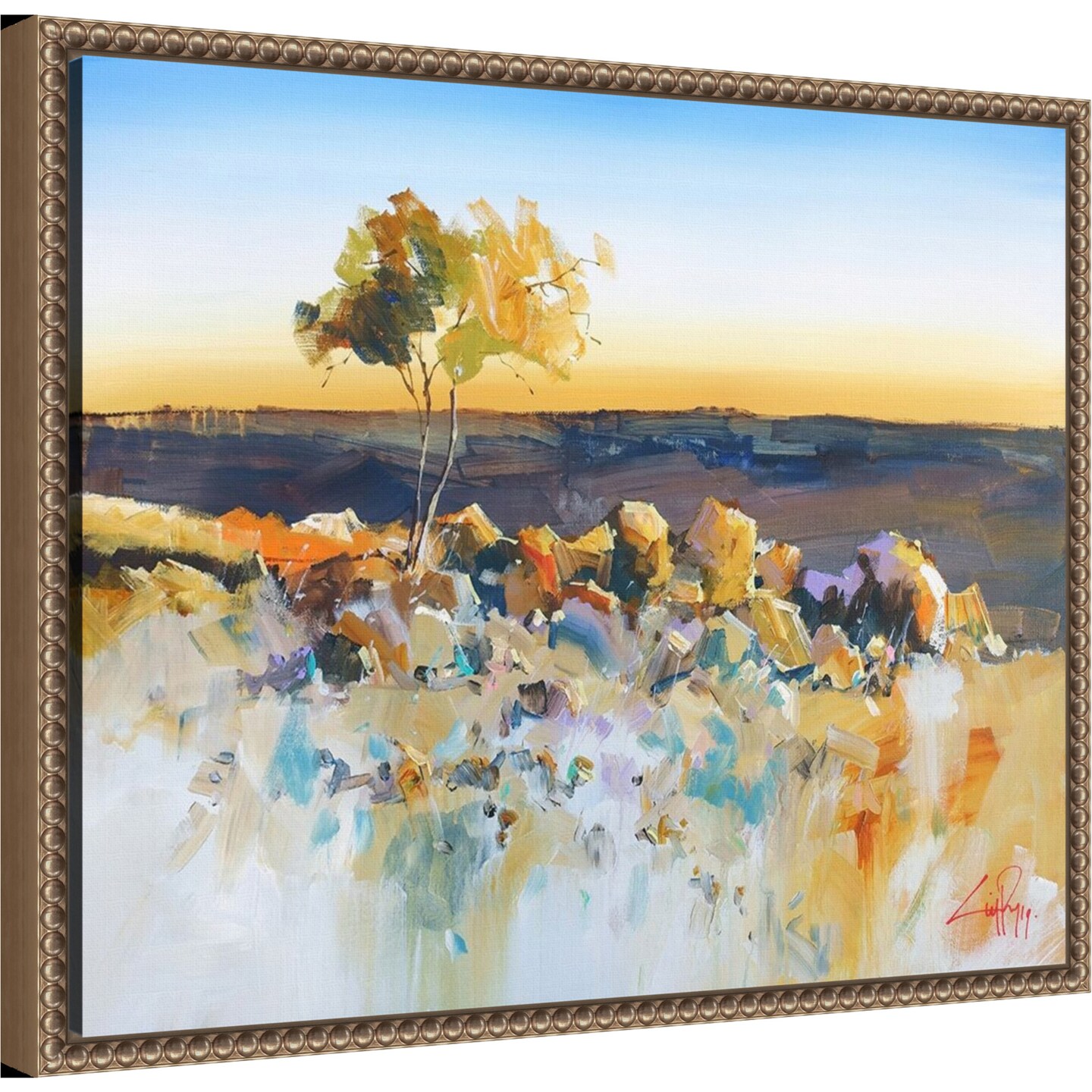 Silverton View by Craig Trewin Penny Framed Canvas Wall Art
