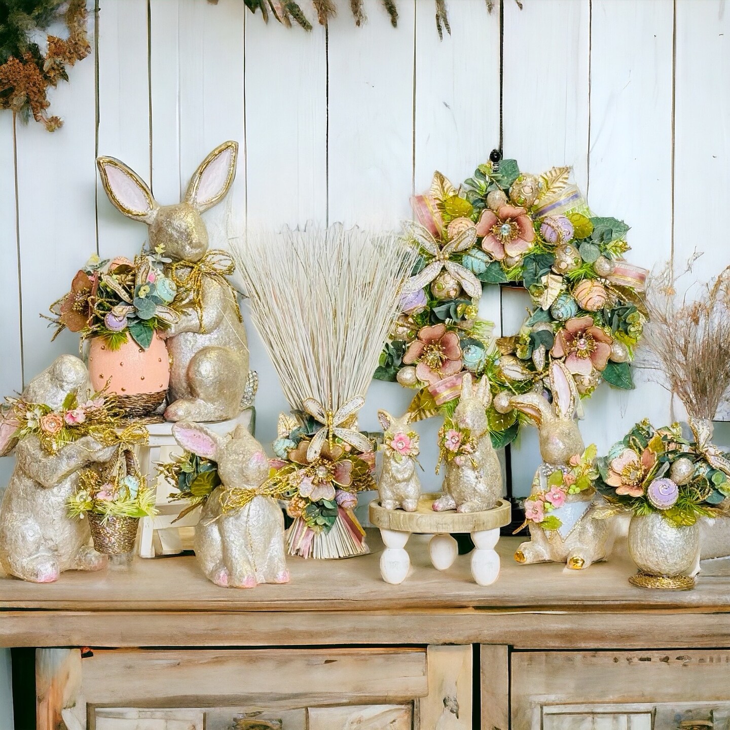 Easter Decorations - Easter Tabletop Elegant Centerpiece