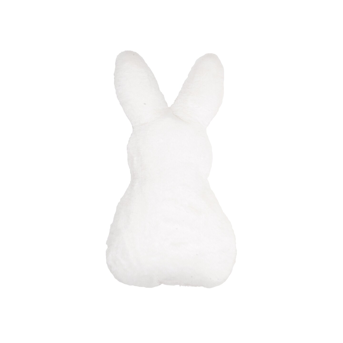 White Easter Bunny Rabbit Cotton Tail Mini Accent Pillow 10" x 18"