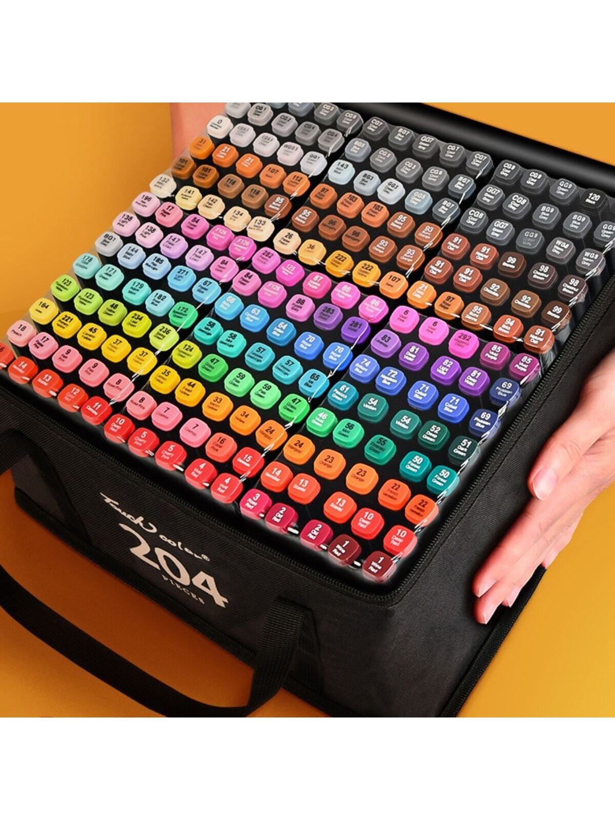 Alcohol Brush Markers - 24/30/36/48/60/80/120/168 Vibrant Colors | Dual Tip Drawing Pens for Artists of All Ages | Perfect for Drawing, Sketching, Coloring, Highlighting, Illustration, and Anime Design