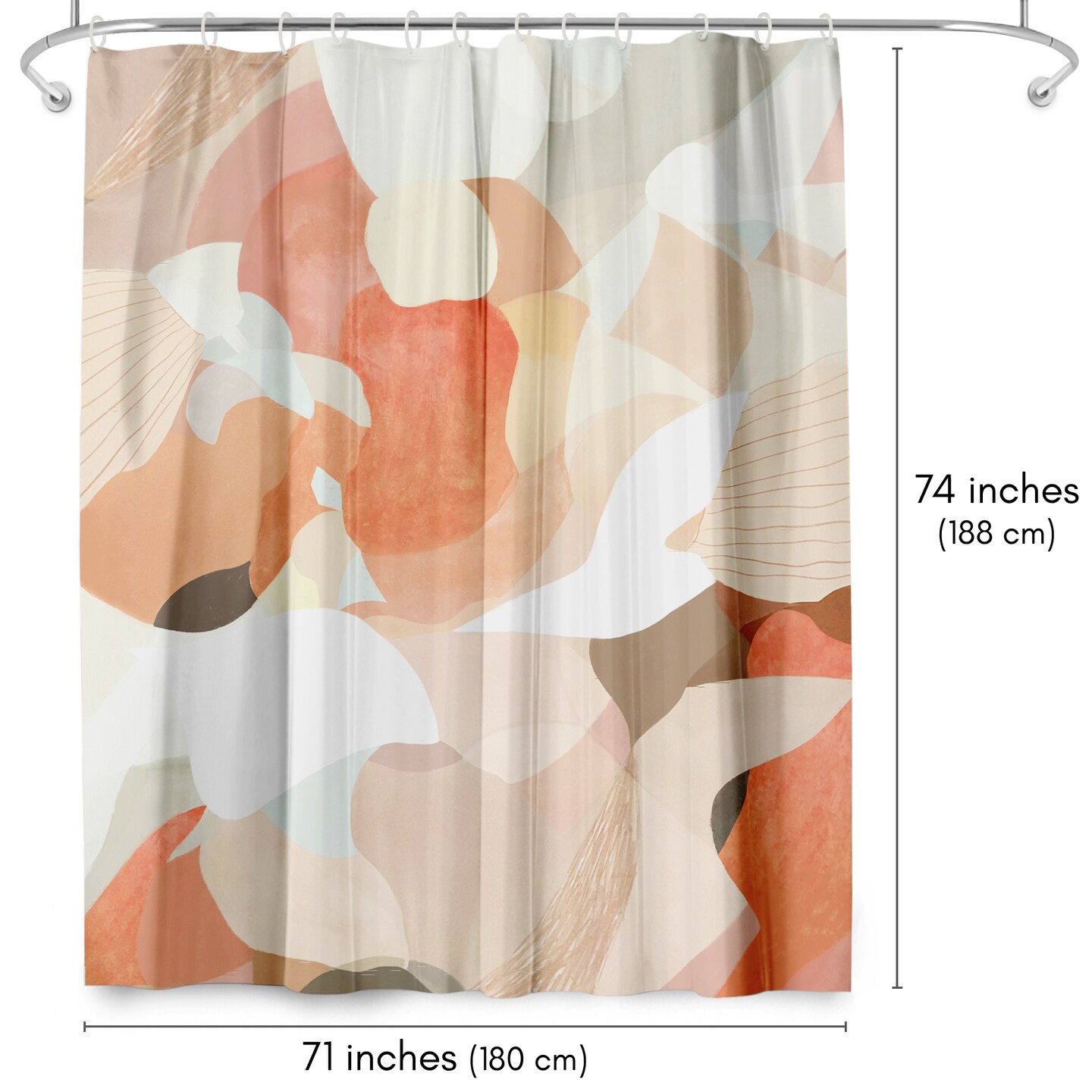 Americanflat 71&#x22; x 74&#x22; Shower Curtain, Interlude by Louise Robinson