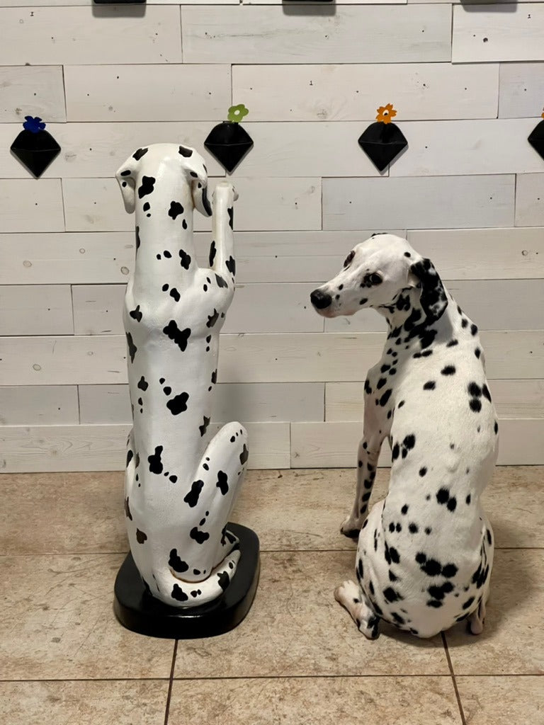 Dalmatian Butler Life Size Statue