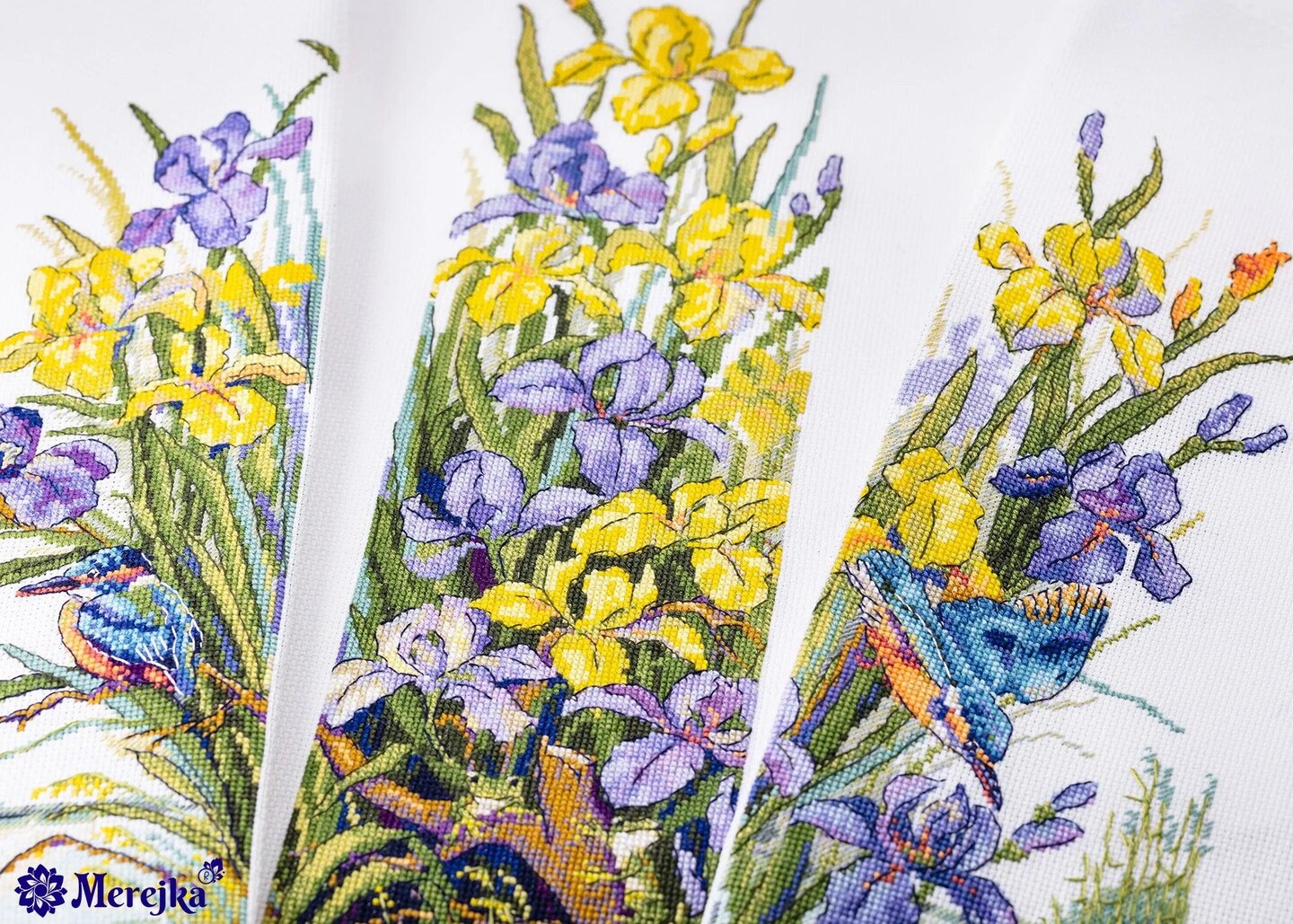 Frogs in the Flowers K-135 Counted Cross-Stitch Kit