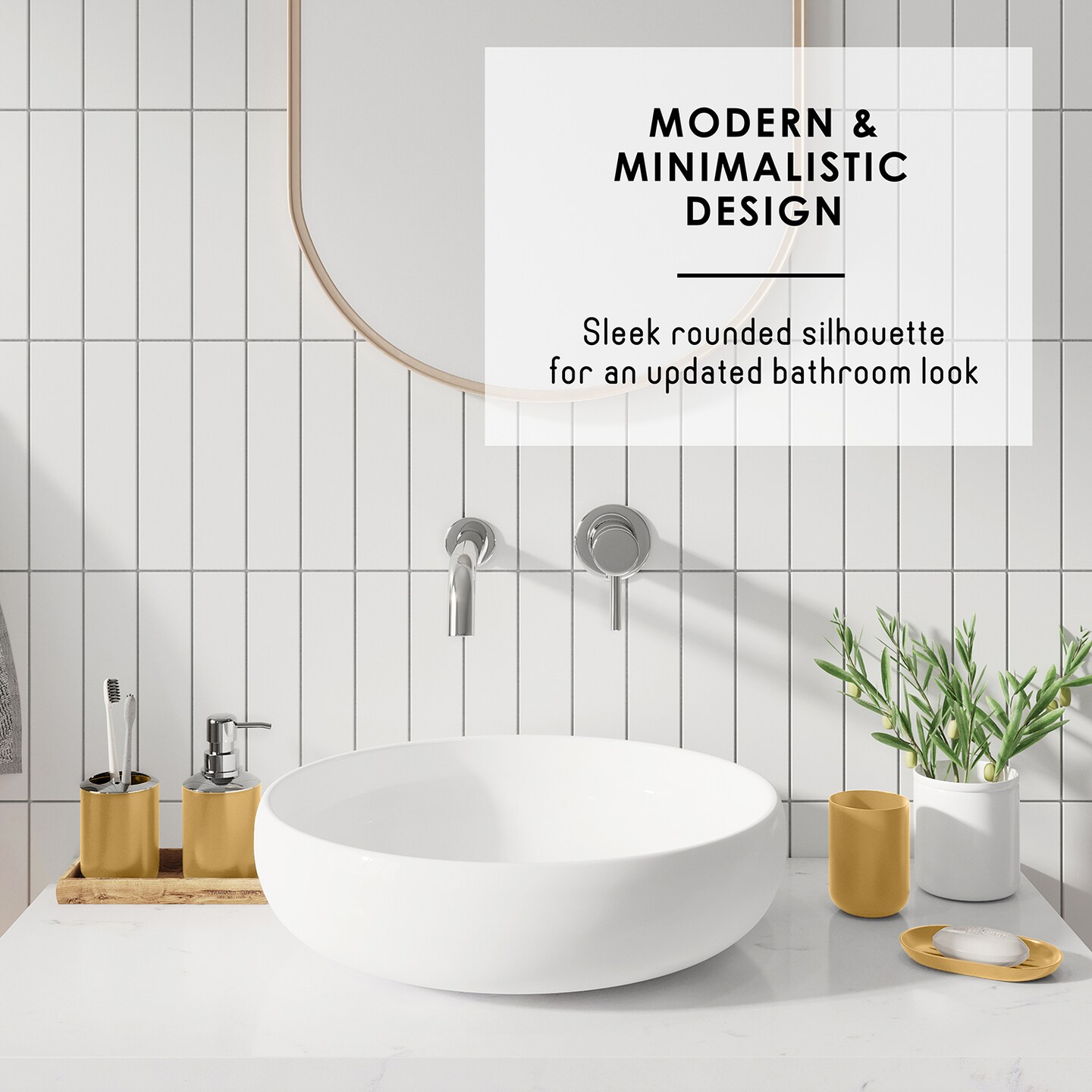 Clara Clark Bathroom Accessories Set