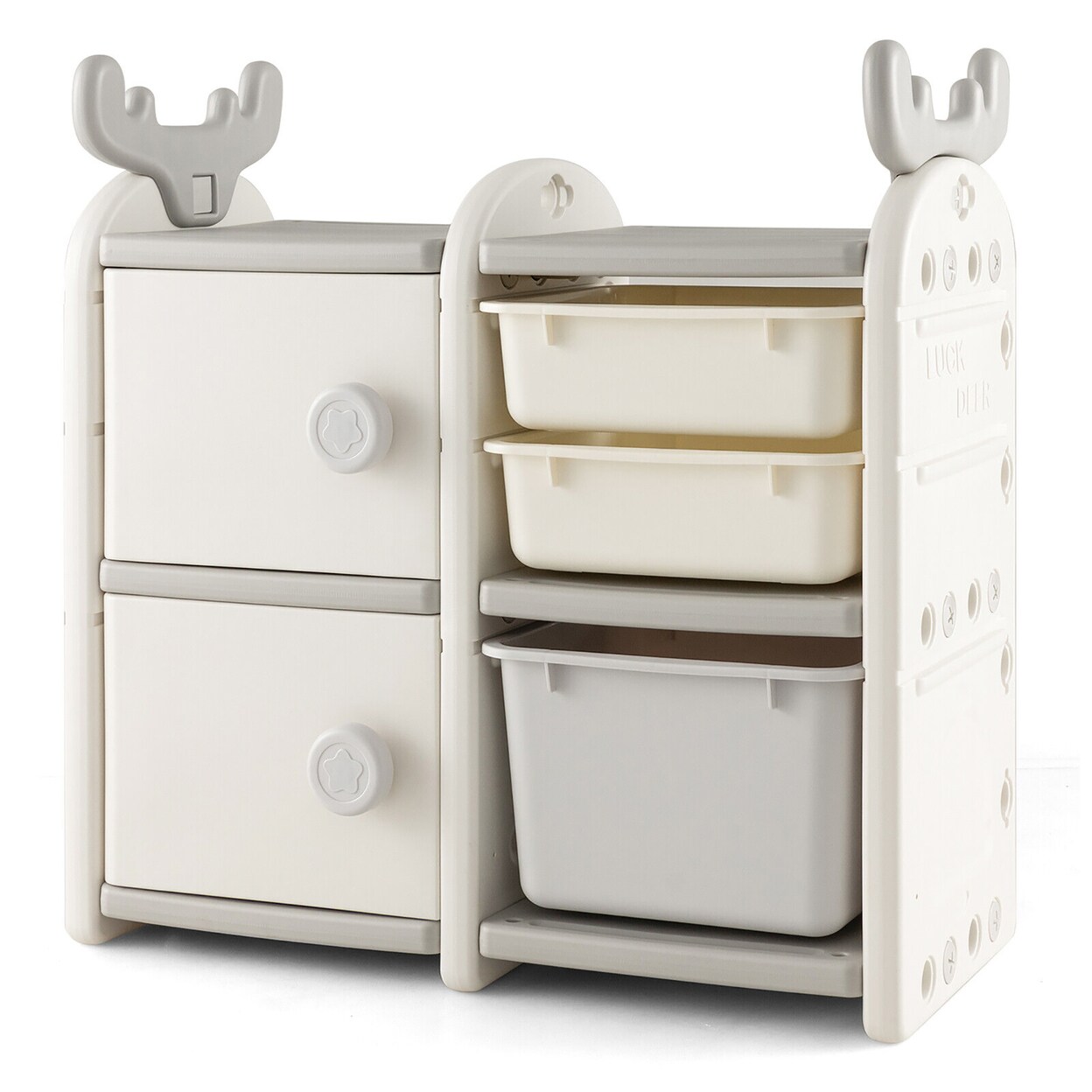 Kids Toy Storage Organizer Toddler Multipurpose Bookshelf Chest
