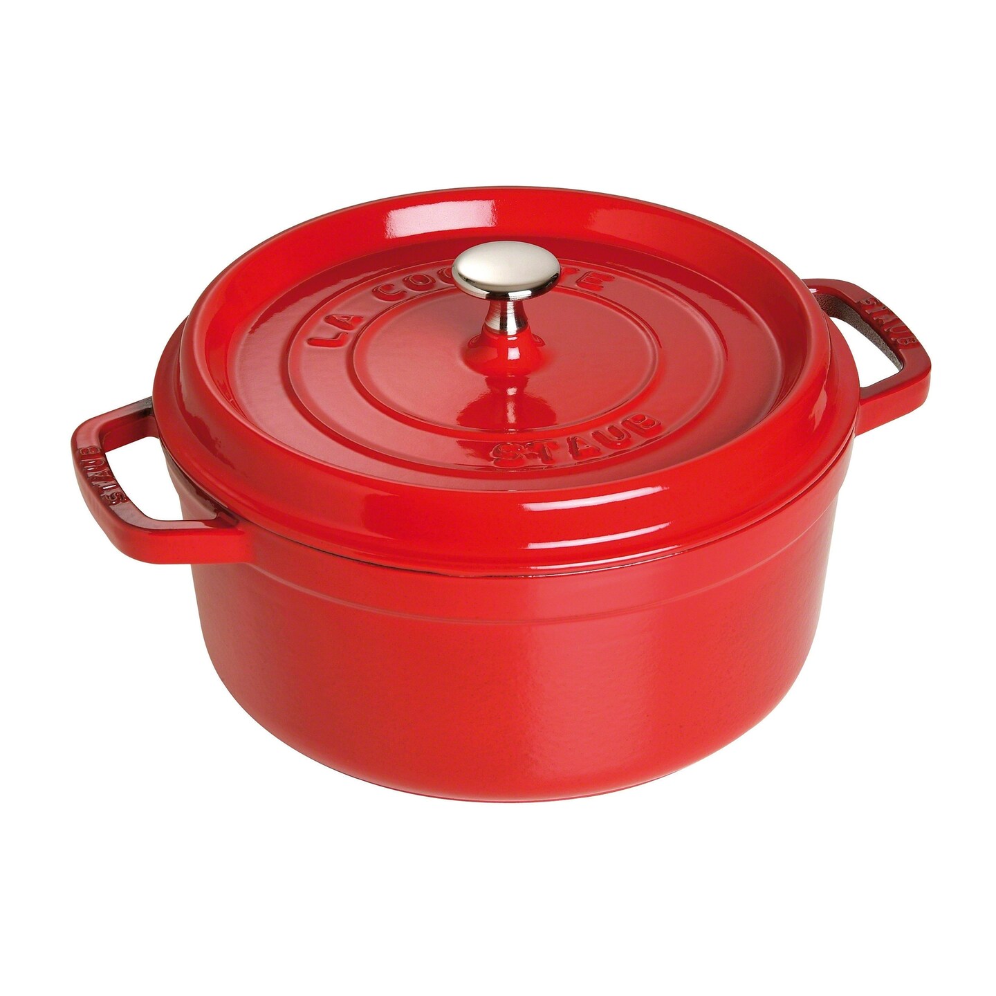 STAUB Cast Iron 4-qt Round Cocotte