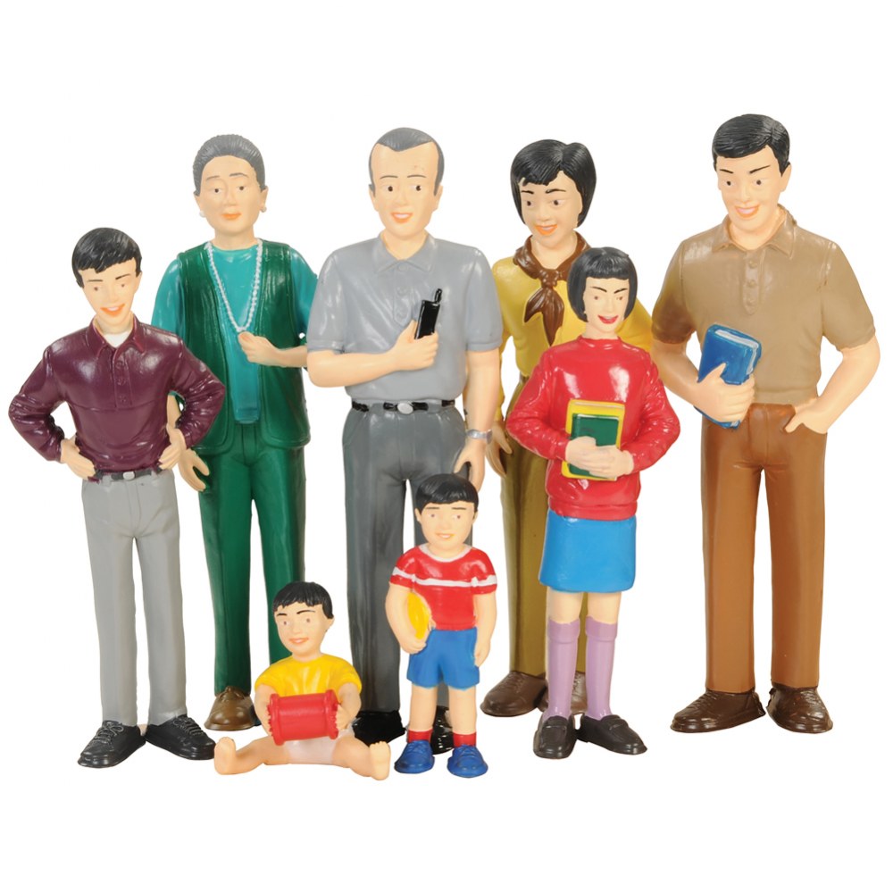 Creative Minds Multi-Generation Block Family Play Set - Asian