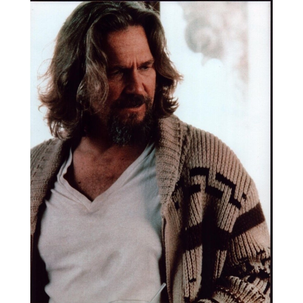 Posterazzi Jeff Bridges Wearing Shirt And Sweater In The Big Lebowski Photo Print - Item MVM01888