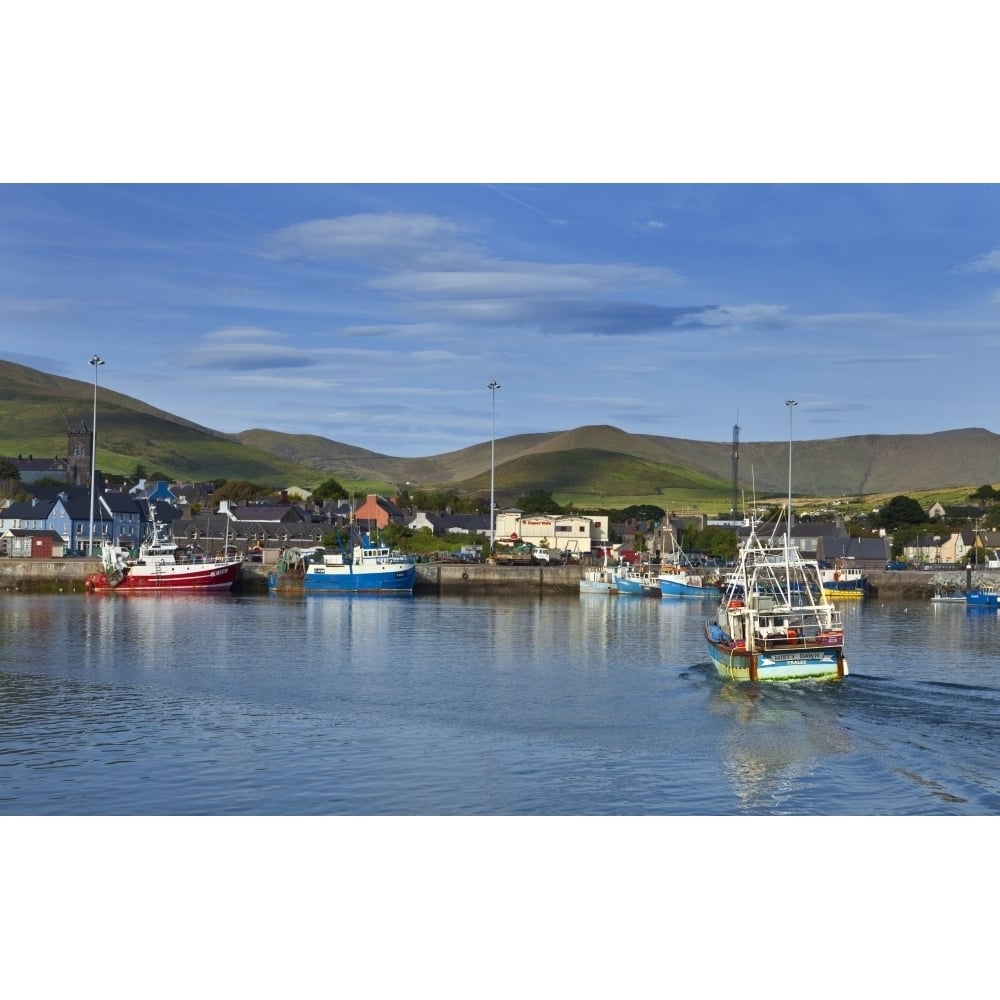 Posterazzi Fishing Harbour in Dingle Town  Dingle Peninsula  County Kerry  Ireland Poster Print (27 x 9)