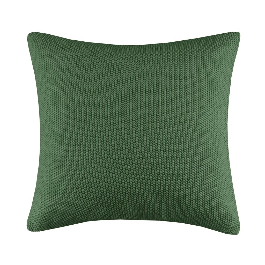 Gracie Mills   Lessie Solid Acrylic Knit Euro Pillow Cover - GRACE-8026