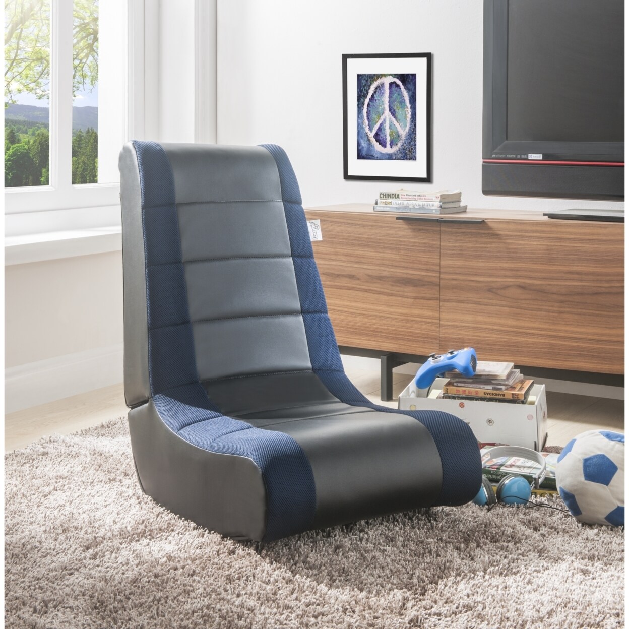 Loungie   RockMe Video Games Rocking Chair-Foldable- For Kids-Adults-By Inspired Home