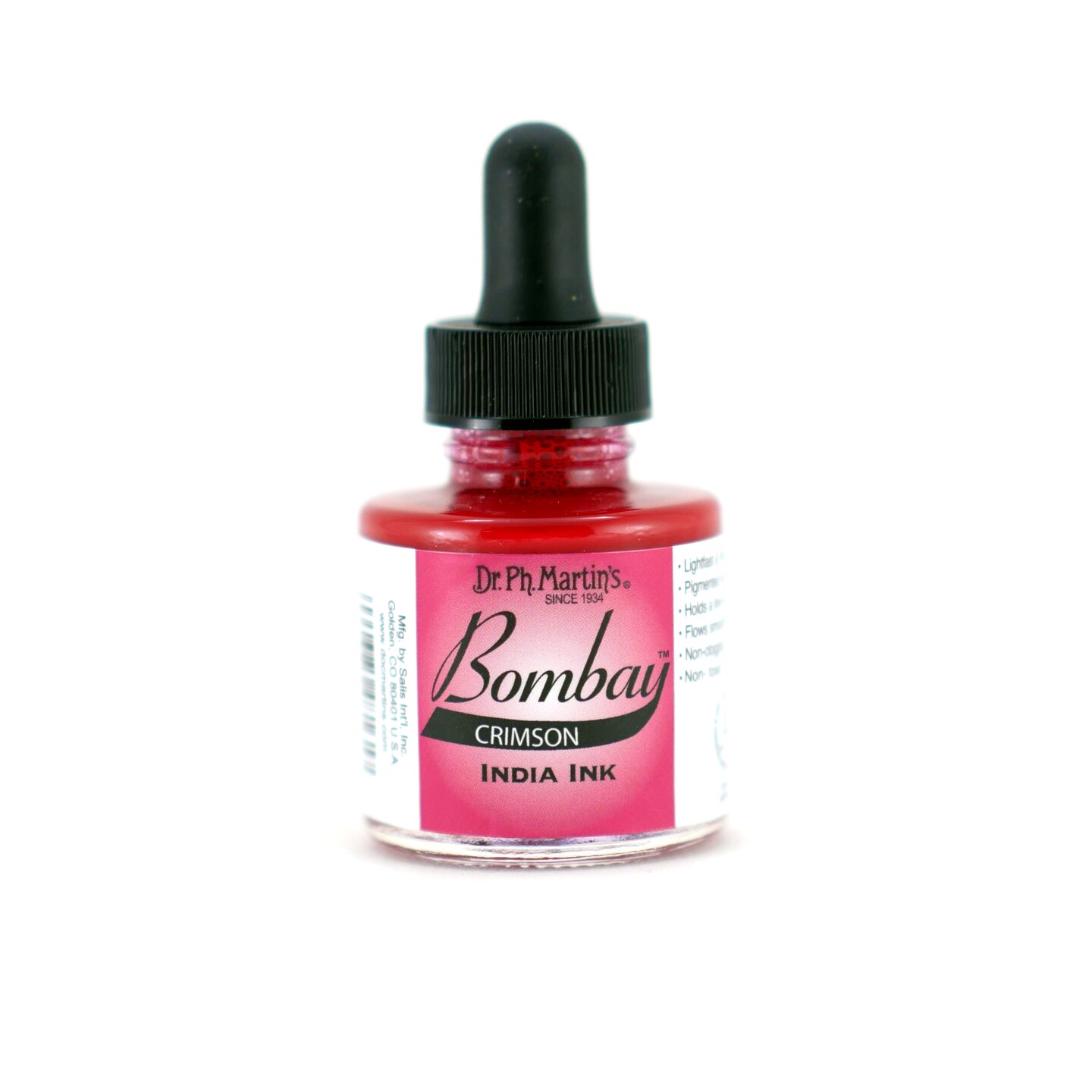 Dr. Ph. Martin&#x27;s Bombay India Ink, 1 oz., Crimson