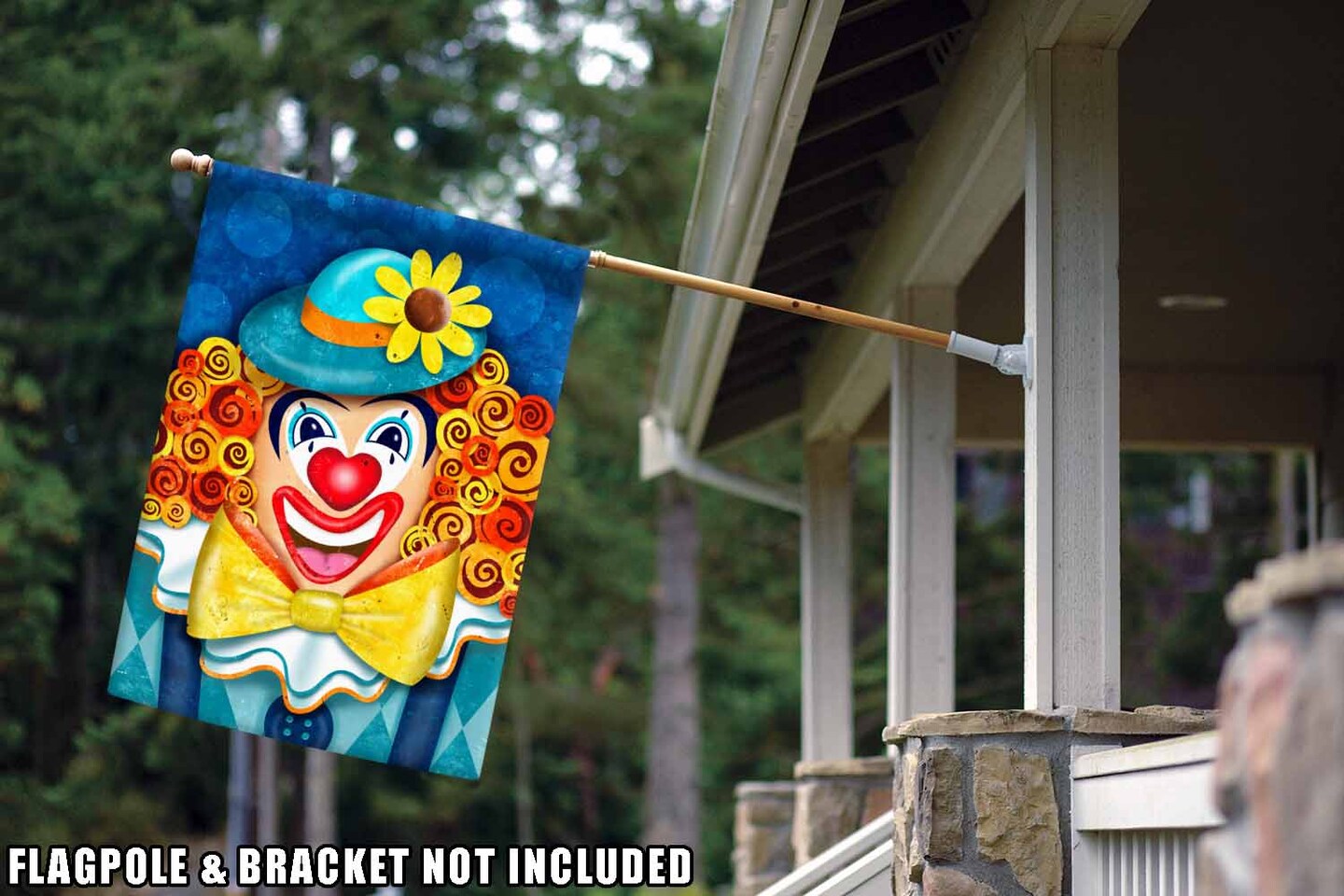 Clownin&#x27; Around Decorative Clown Flag