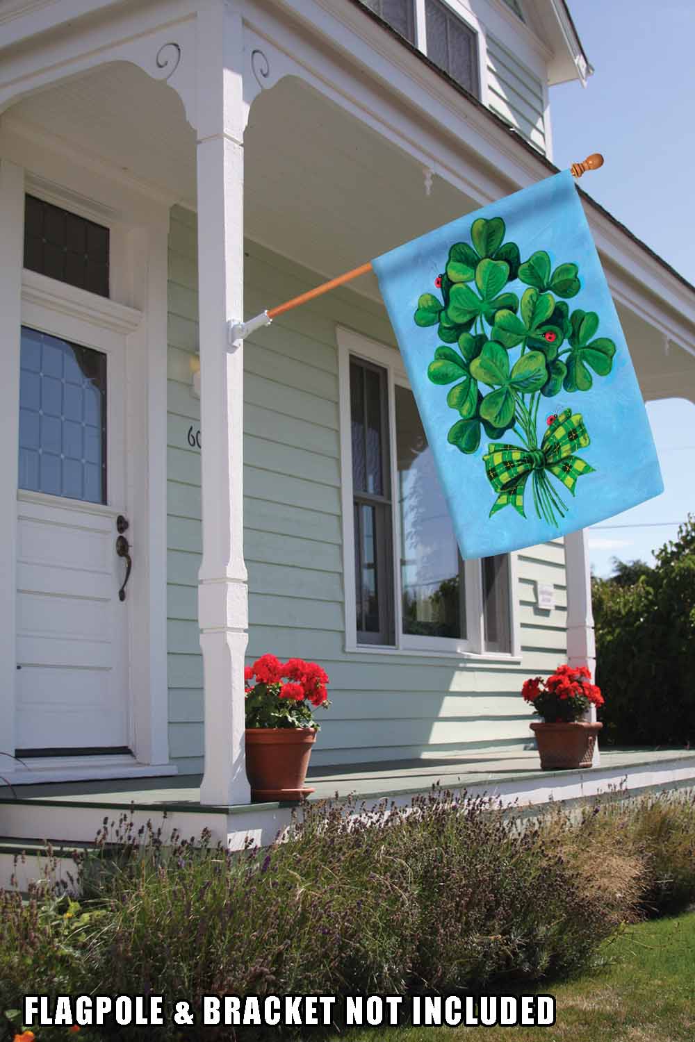 Shamrock Bouquet Decorative St Patricks Day Flag