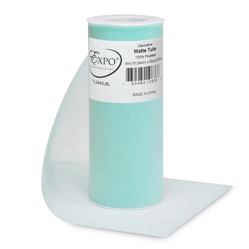 Decorative Matte Tulle Spool of 6 Inch X 25 Yards