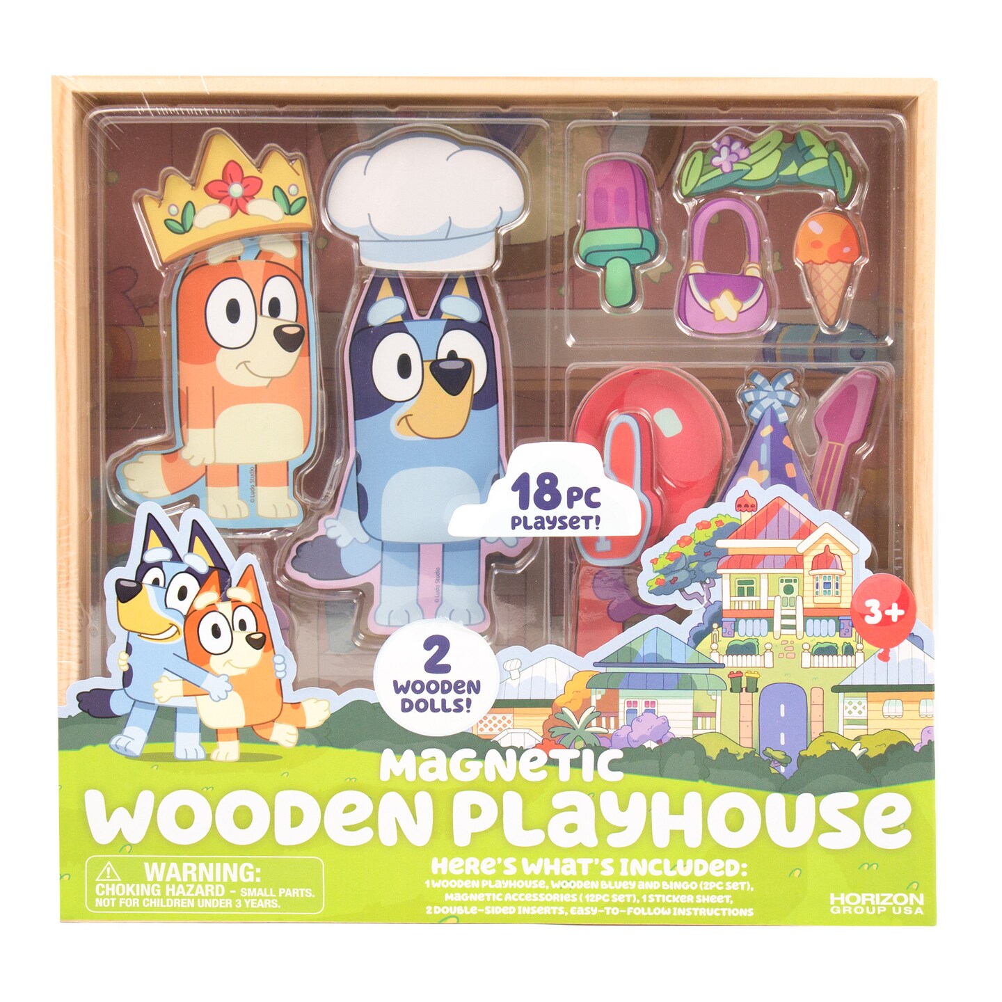 Bluey Magnetic Wooden Playset