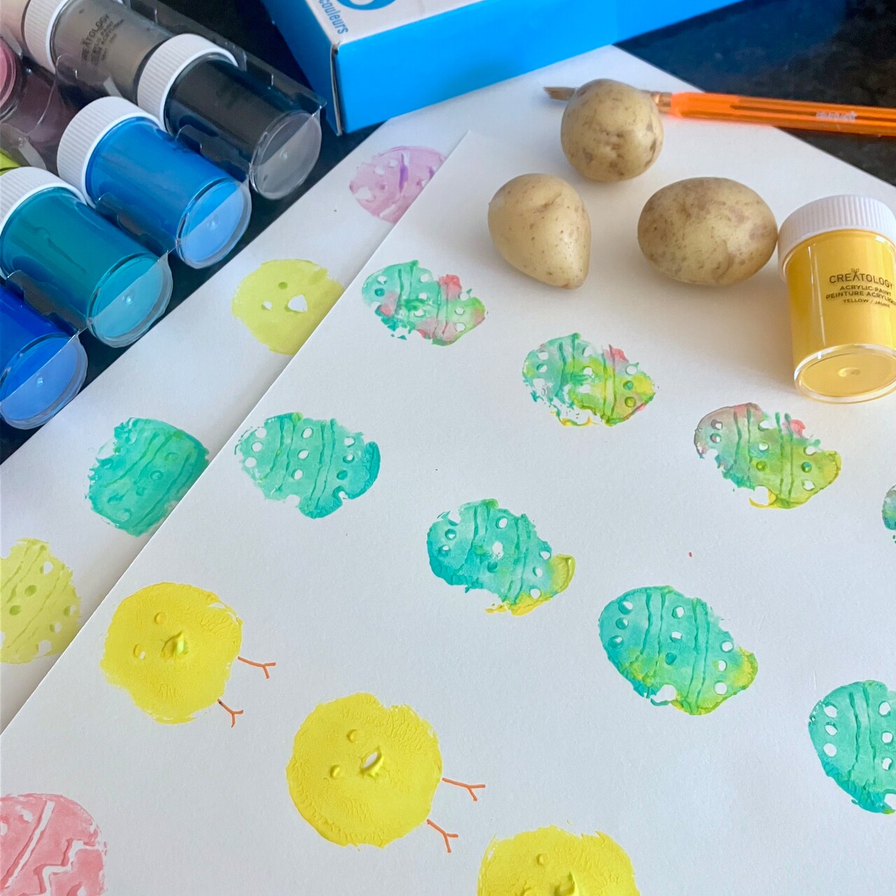 Kids Club: Easter Egg Art with Potato Stamps