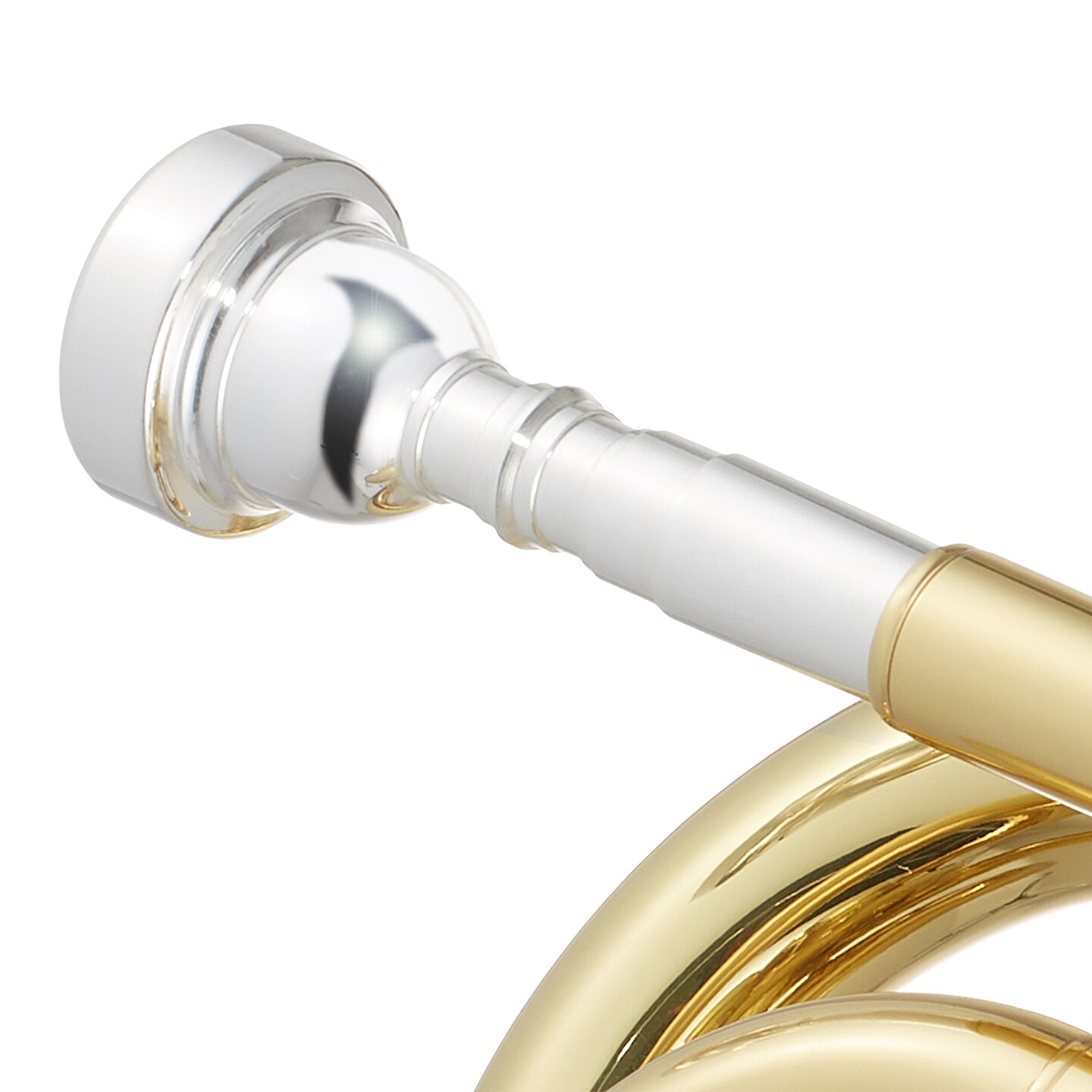 Ashthorpe Bb Brass Pocket Trumpet - Includes Case, Mouthpiece, Gloves, Cleaning Cloth, Valve Oil