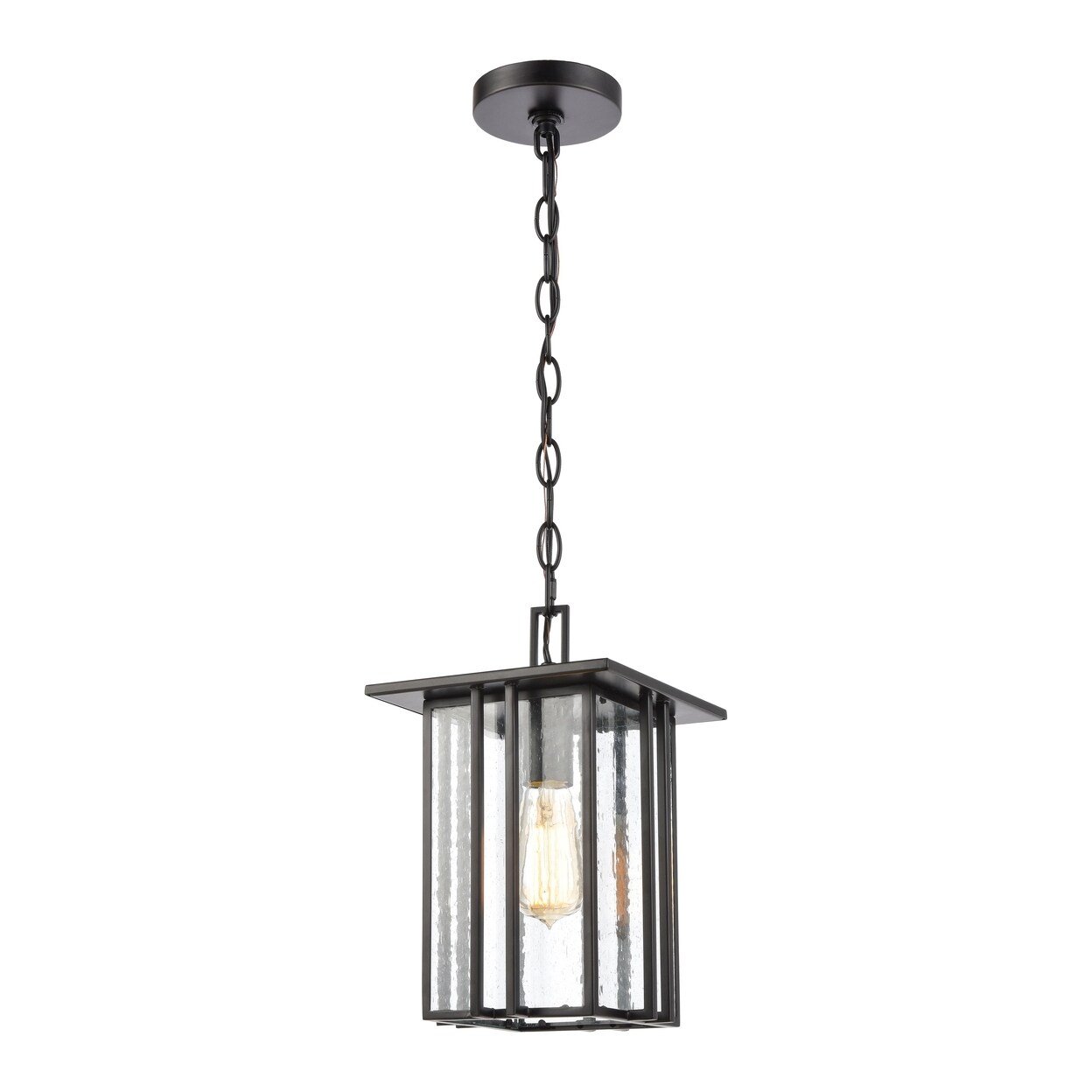 Radnor 8 Wide 1-Light Outdoor Pendant - Matte Black