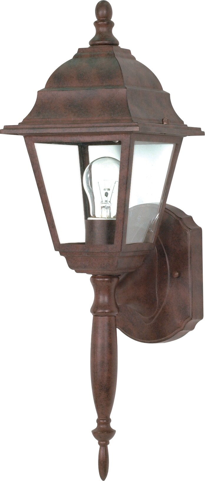 Briton 1-Light Wall Lantern Outdoor Light Fixture in Old Bronze Finish