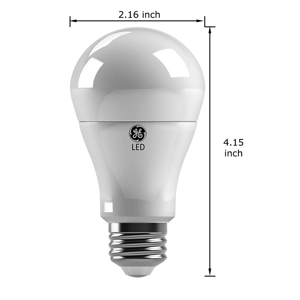 4Pk - GE 10W A19 LED Soft White 2700K Non-Dimmable Bulb - 60w Equiv.