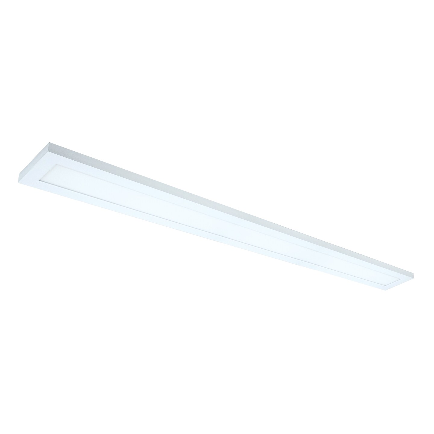40W 5" x 48" Surface Mount LED Fixture 3000K White Finish 120/277V