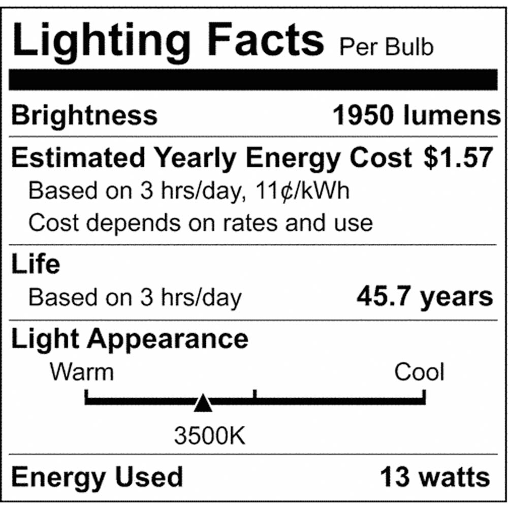 Satco 13w T8 U-Bend LED Tube G13 base 1950lm 3500K Neutral White