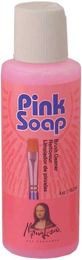 Mona Lisa Pink Brush Soap 4 oz.