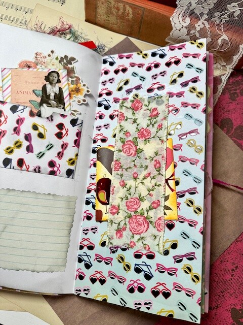 Hot Pink Ladies Junk Journal - creative way to combine