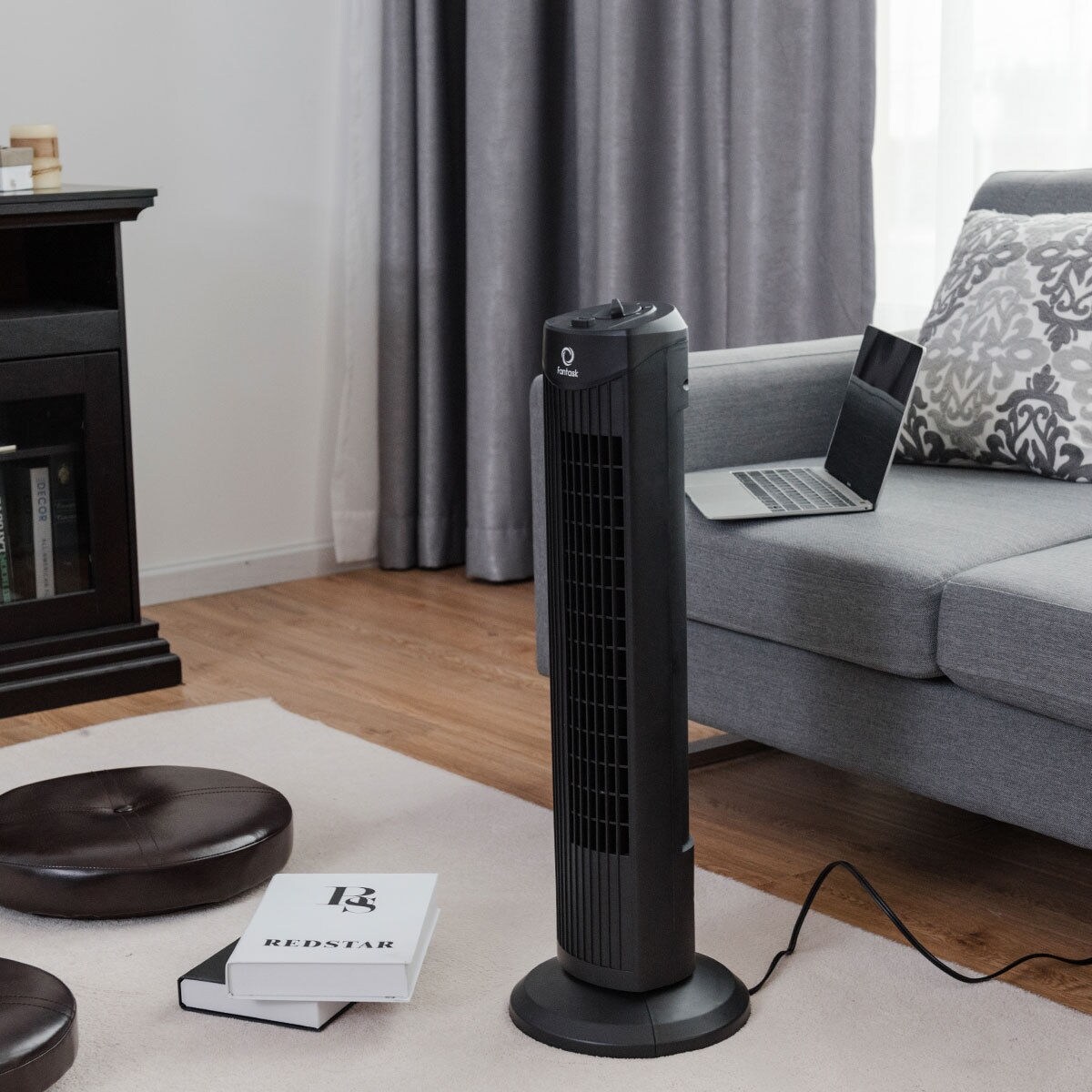 Fan task Quiet Blade less Oscillating Tower Fan Perfect for Small Space