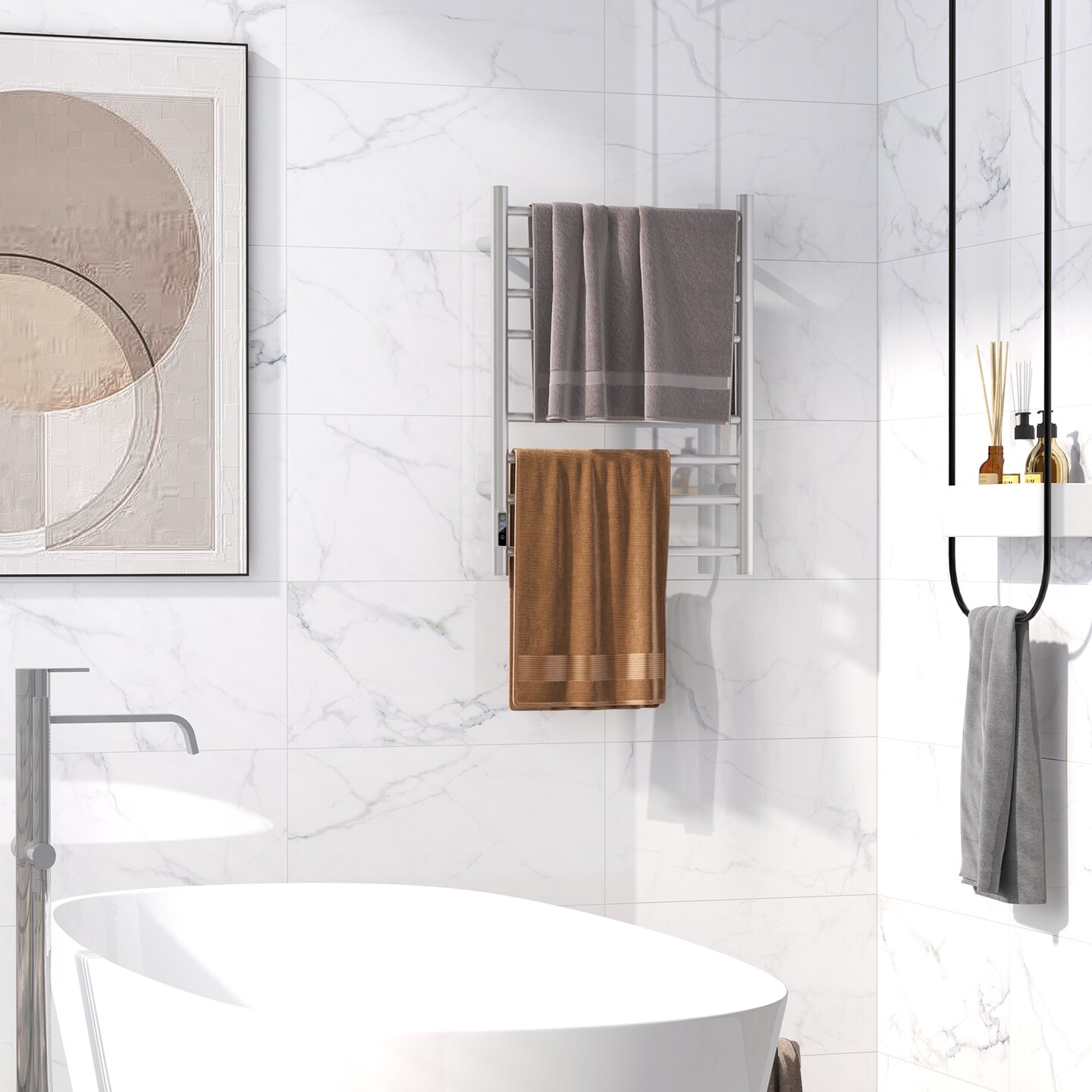 Electric Towel Warmer Rack-Silver