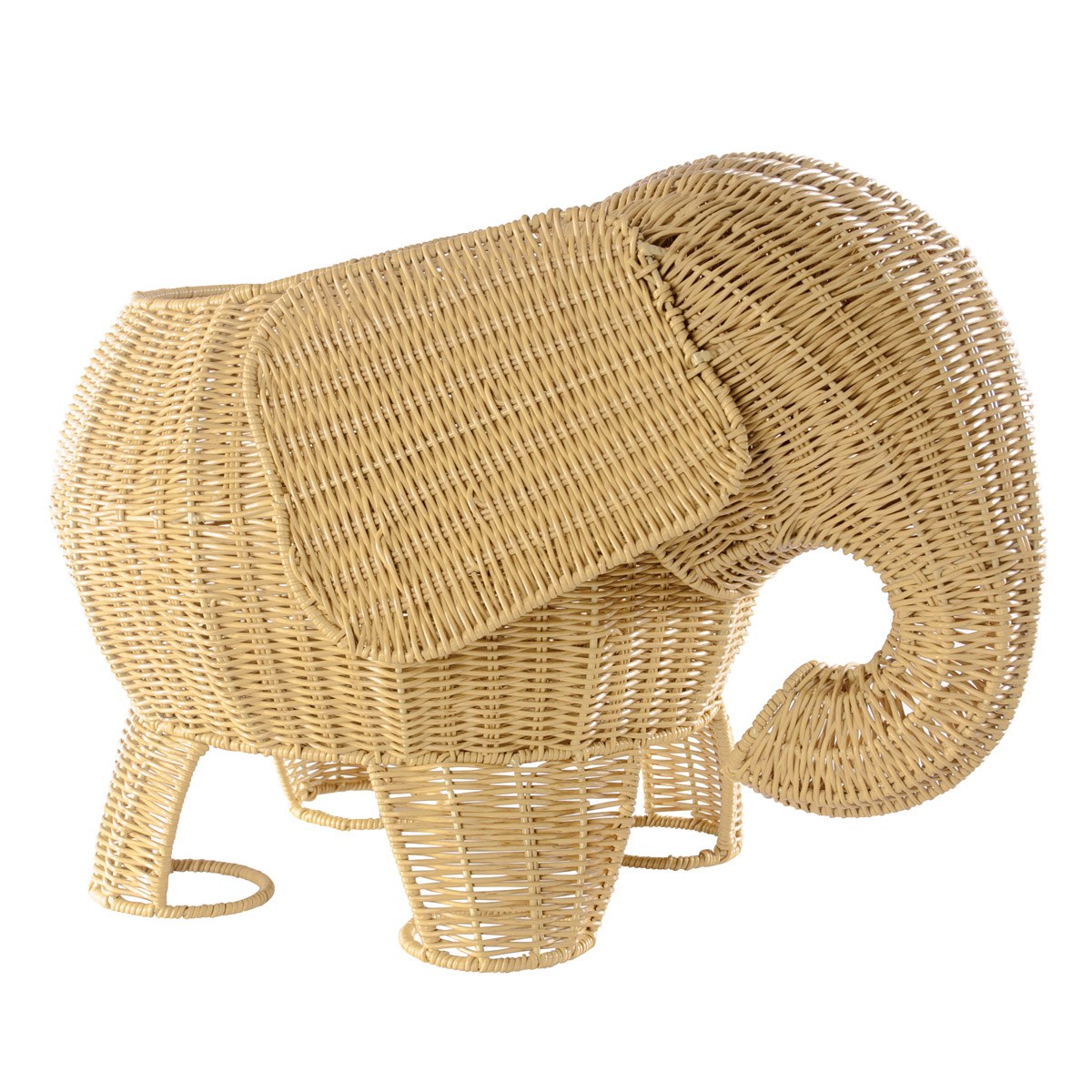 Kaplan Early Learning Company Elephant Washable Wicker Floor Basket
