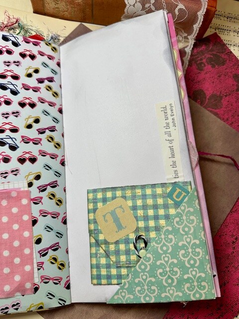 Hot Pink Ladies Junk Journal - creative way to combine
